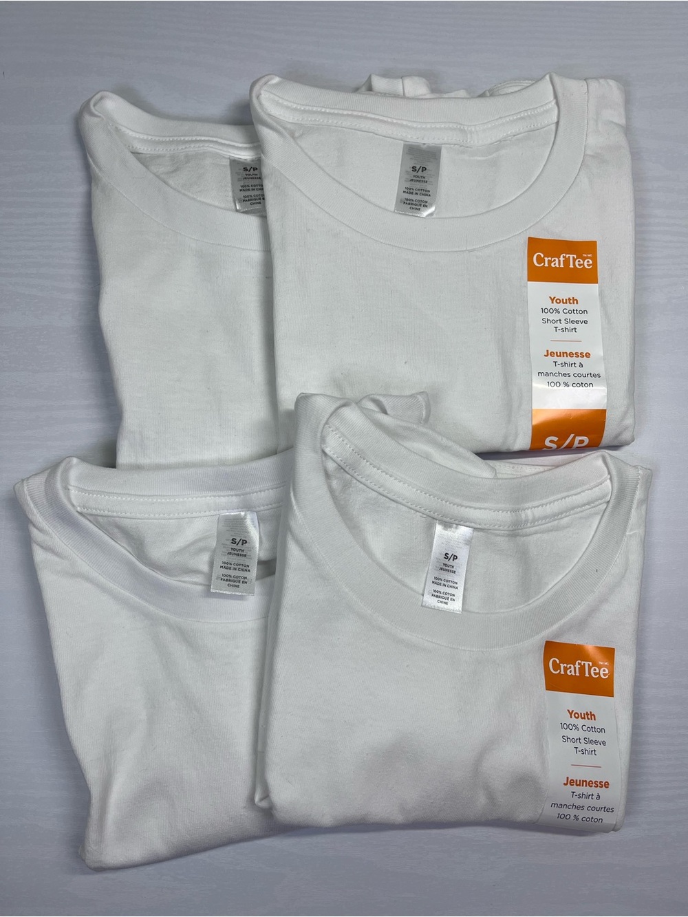 CRAFTEE Youth Crew Neck T-Shirt, Small